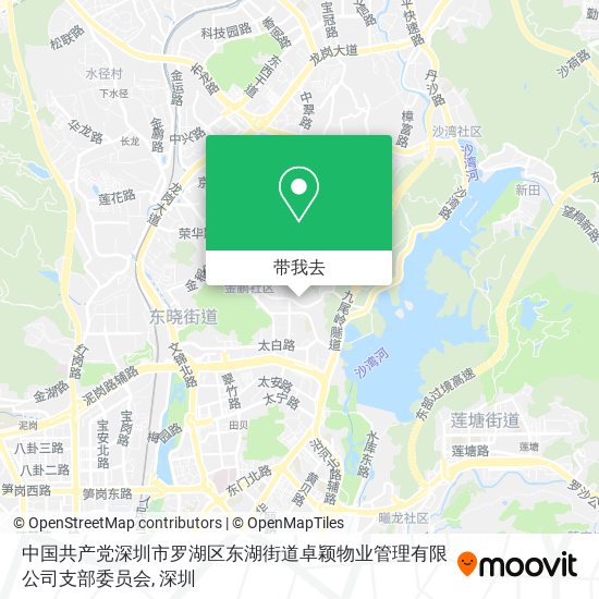 中国共产党深圳市罗湖区东湖街道卓颖物业管理有限公司支部委员会地图