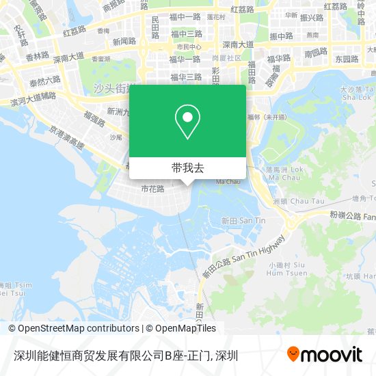 深圳能健恒商贸发展有限公司B座-正门地图