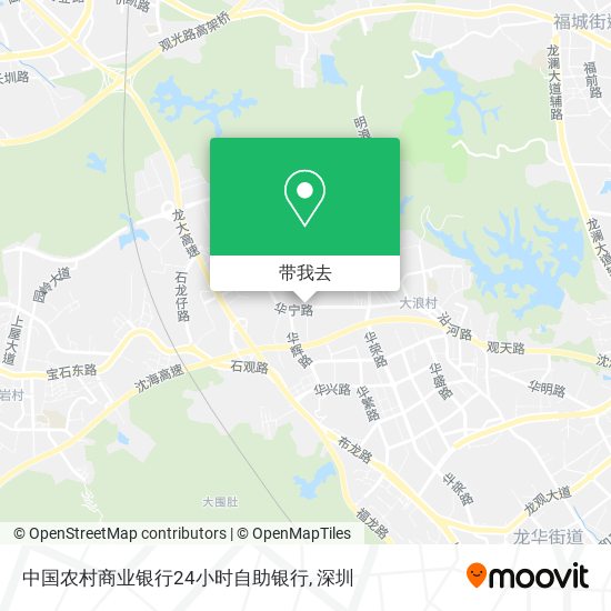 中国农村商业银行24小时自助银行地图