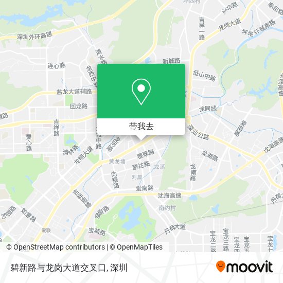 碧新路与龙岗大道交叉口地图