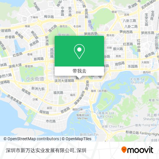 深圳市新万达实业发展有限公司地图