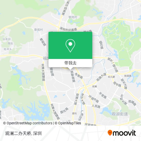 观澜二办天桥地图