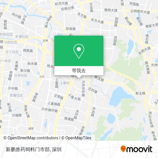 新鹏兽药饲料门市部地图