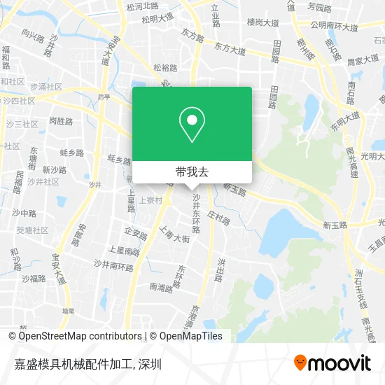 嘉盛模具机械配件加工地图
