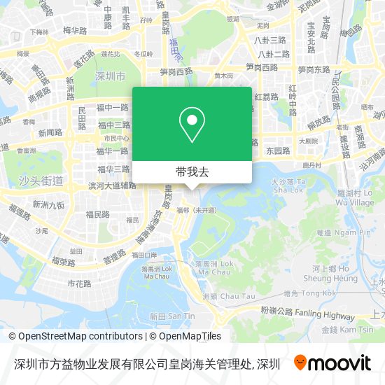 深圳市方益物业发展有限公司皇岗海关管理处地图