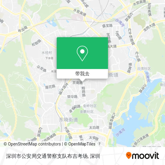 深圳市公安局交通警察支队布吉考场地图