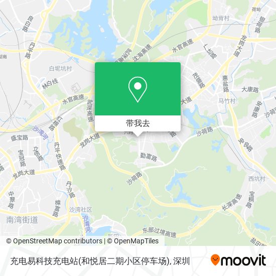 充电易科技充电站(和悦居二期小区停车场)地图