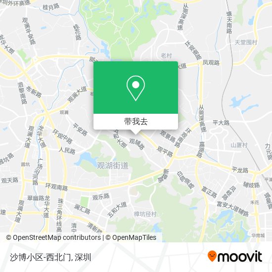 沙博小区-西北门地图
