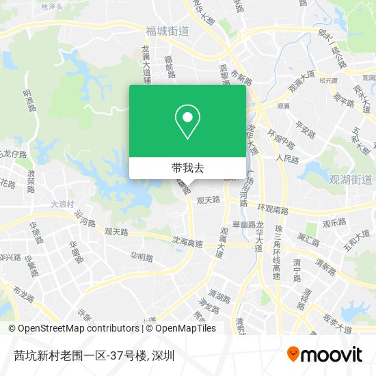 茜坑新村老围一区-37号楼地图