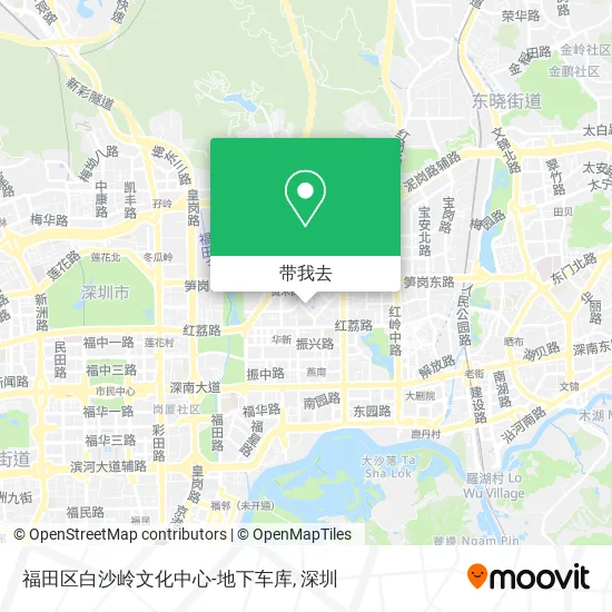 福田区白沙岭文化中心-地下车库地图