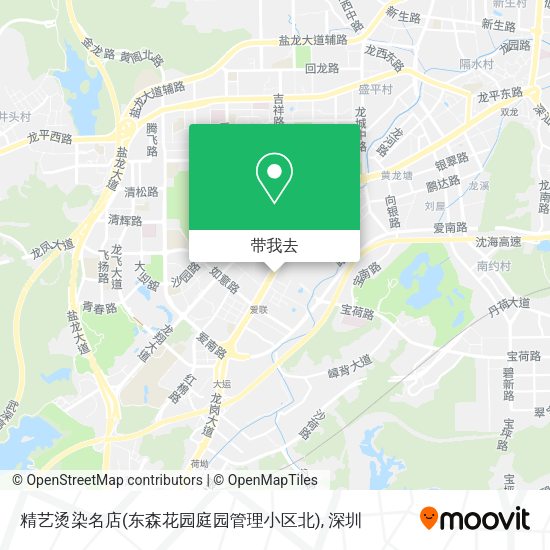 精艺烫染名店(东森花园庭园管理小区北)地图