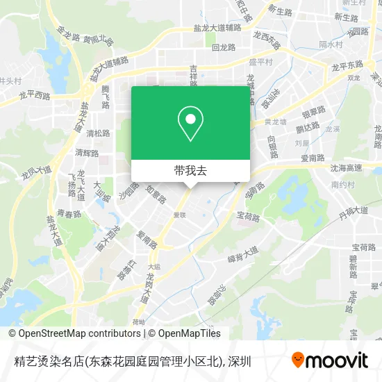 精艺烫染名店(东森花园庭园管理小区北)地图
