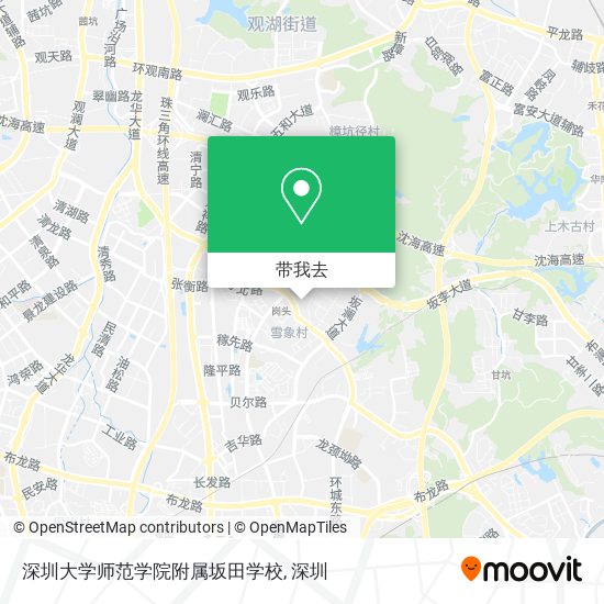 深圳大学师范学院附属坂田学校地图