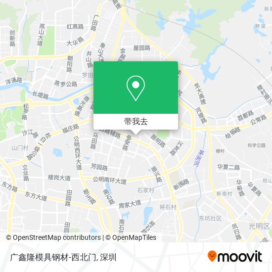 广鑫隆模具钢材-西北门地图
