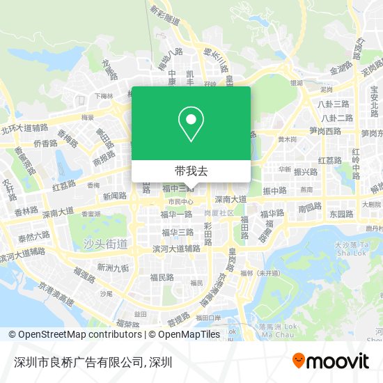 深圳市良桥广告有限公司地图