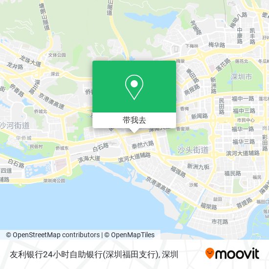 友利银行24小时自助银行(深圳福田支行)地图
