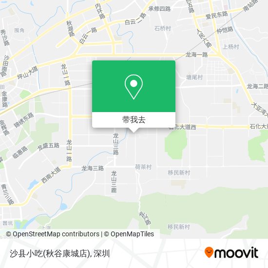 沙县小吃(秋谷康城店)地图