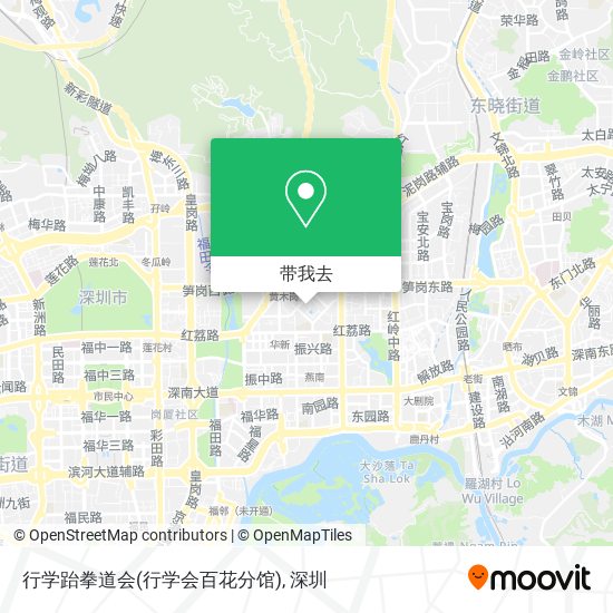 行学跆拳道会(行学会百花分馆)地图