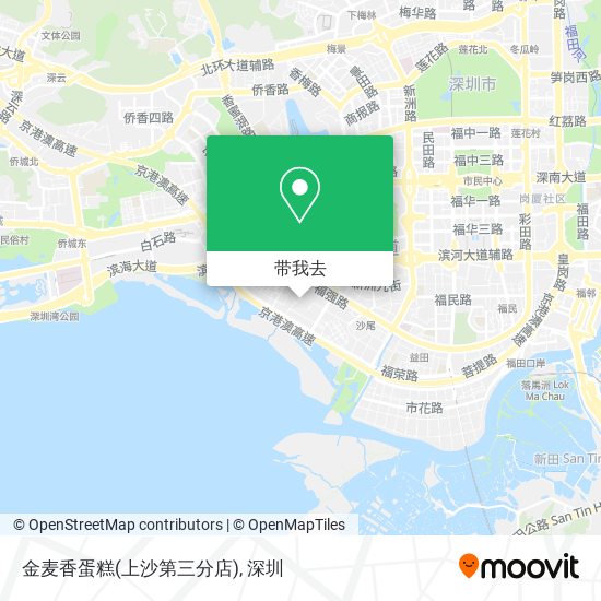 金麦香蛋糕(上沙第三分店)地图
