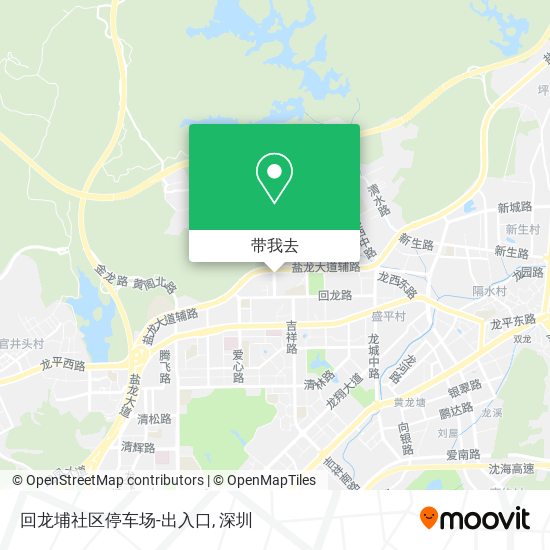 回龙埔社区停车场-出入口地图