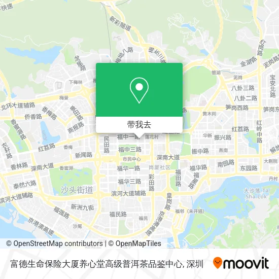 富德生命保险大厦养心堂高级普洱茶品鉴中心地图