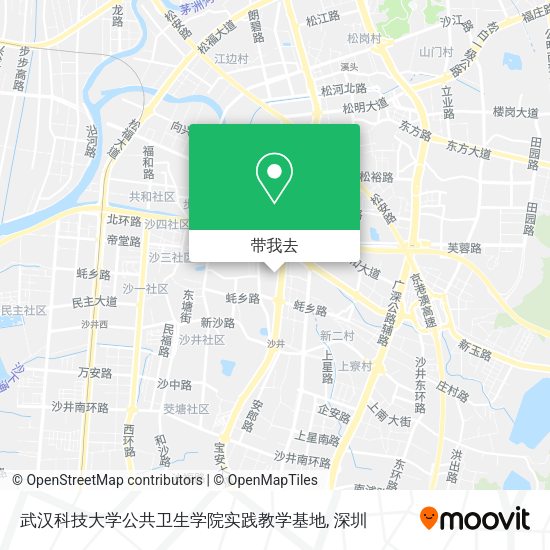 武汉科技大学公共卫生学院实践教学基地地图
