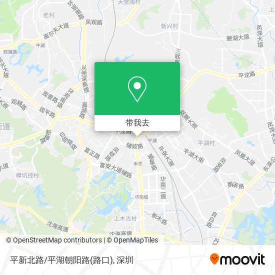 平新北路/平湖朝阳路(路口)地图