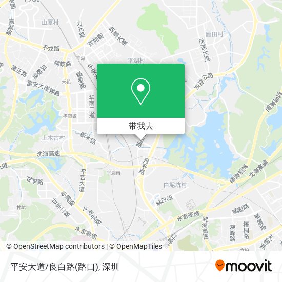 平安大道/良白路(路口)地图