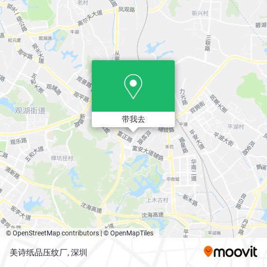 美诗纸品压纹厂地图