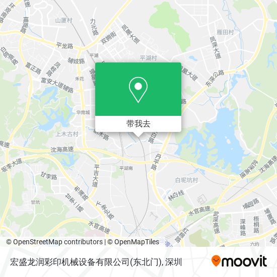 宏盛龙润彩印机械设备有限公司(东北门)地图