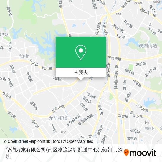 华润万家有限公司(南区物流深圳配送中心)-东南门地图
