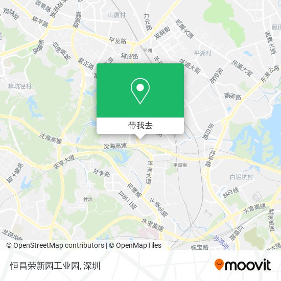 恒昌荣新园工业园地图