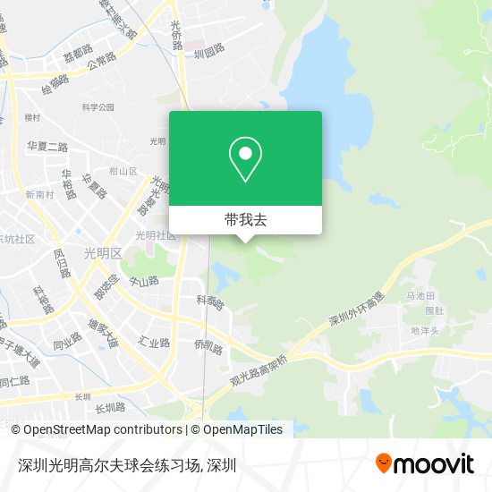 深圳光明高尔夫球会练习场地图