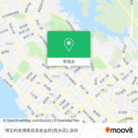 博宝利名博美容美发会所(西乡店)地图