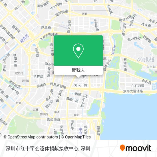 深圳市红十字会遗体捐献接收中心地图