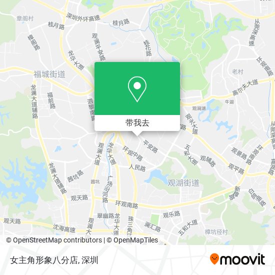 女主角形象八分店地图