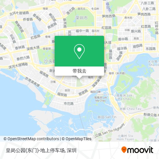 皇岗公园(东门)-地上停车场地图