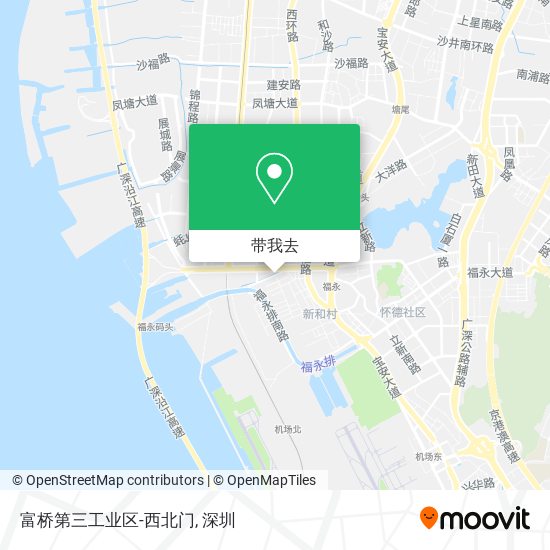 富桥第三工业区-西北门地图