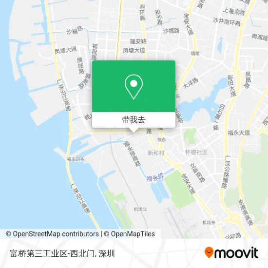富桥第三工业区-西北门地图