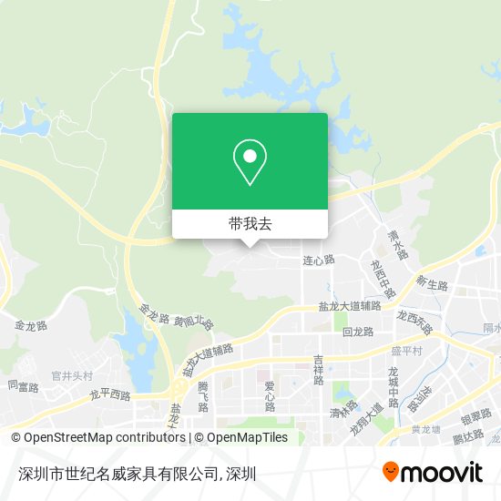 深圳市世纪名威家具有限公司地图