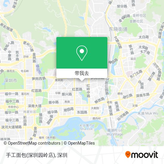 手工面包(深圳园岭店)地图