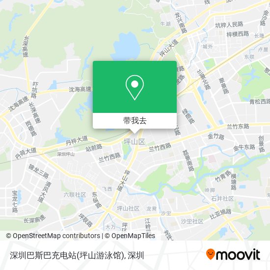 深圳巴斯巴充电站(坪山游泳馆)地图