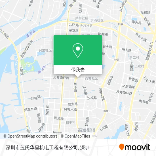 深圳市蓝氏华星机电工程有限公司地图