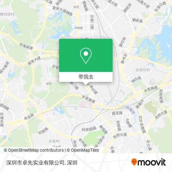 深圳市卓先实业有限公司地图