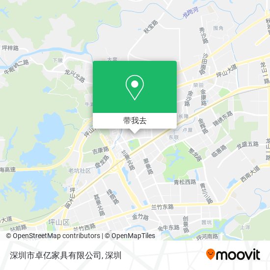 深圳市卓亿家具有限公司地图
