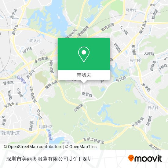 深圳市美丽奥服装有限公司-北门地图