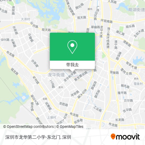 深圳市龙华第二小学-东北门地图