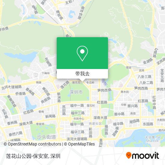 莲花山公园-保安室地图