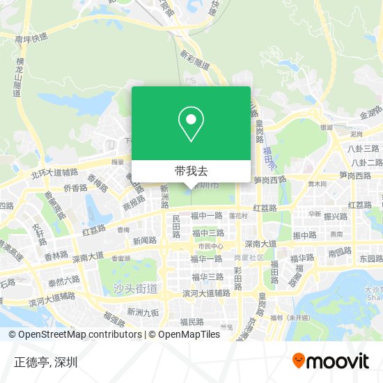 正德亭地图