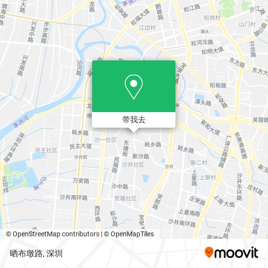 晒布墩路地图